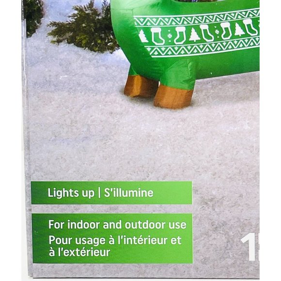 Gemmy Christmas Dachshund ~  4 Ft Wide LED Airblown Inflatable ~ New - Picture 6 of 8